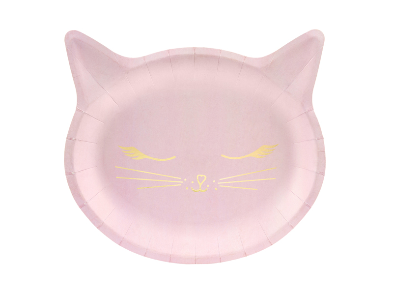 Pappteller Katzen (6 Stk.) - Party Deco