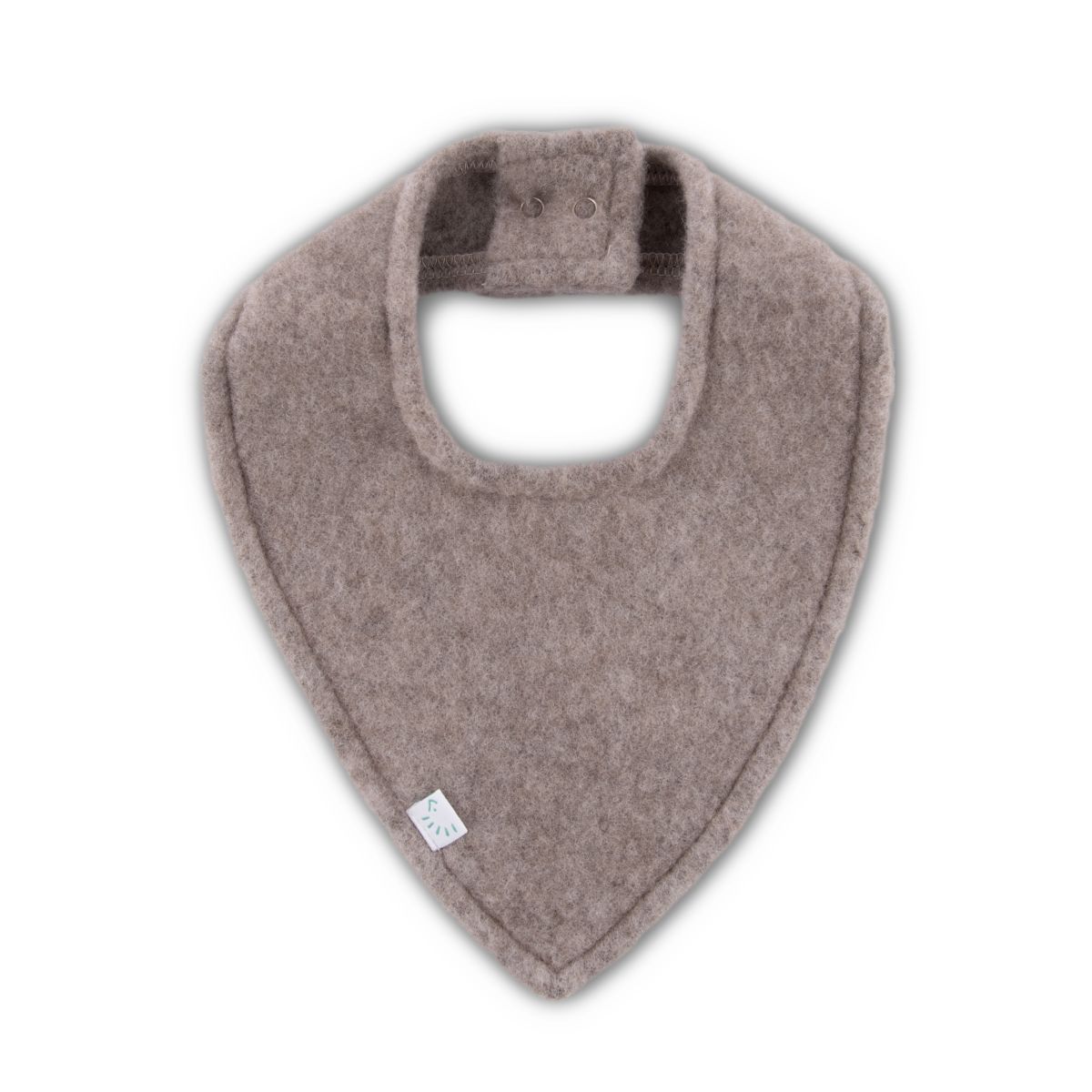 Dreieckstuch Wollfleece sand melange - iobio