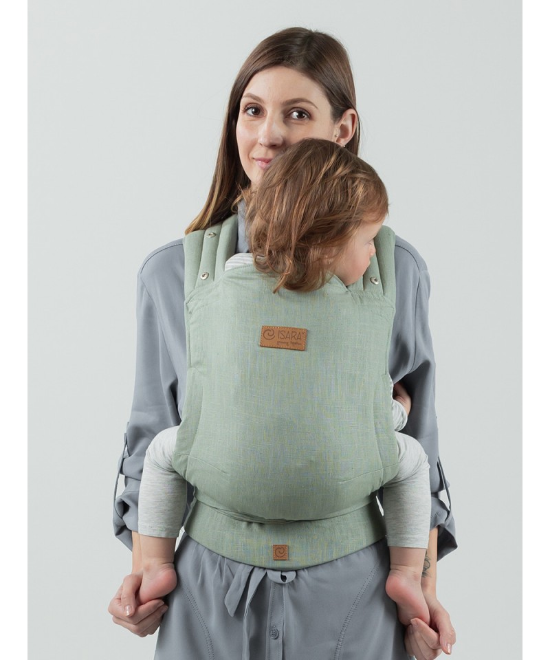 Isara Quick Half Buckle Carrier Sage Green Linen