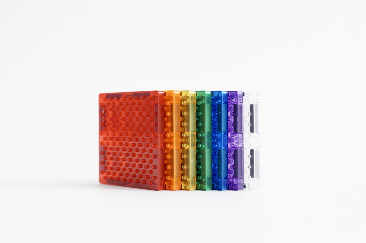 Cleverclixx Brick Tiles Pack Intense Magnetbausteine (16 Teile)