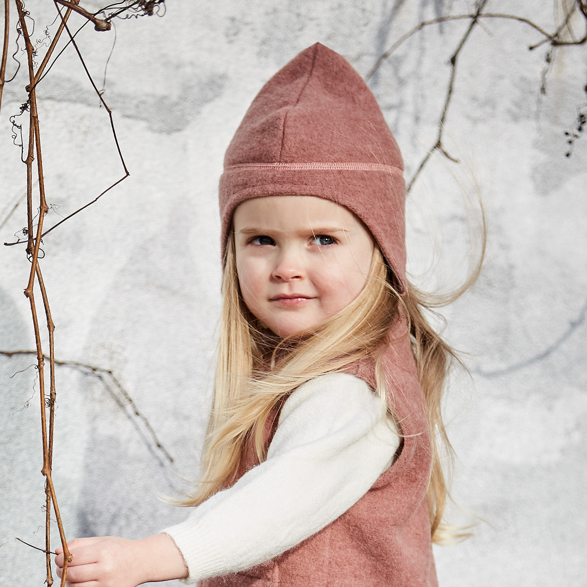 Maximo MINI Mütze Wollfleece Gr. 45 rose