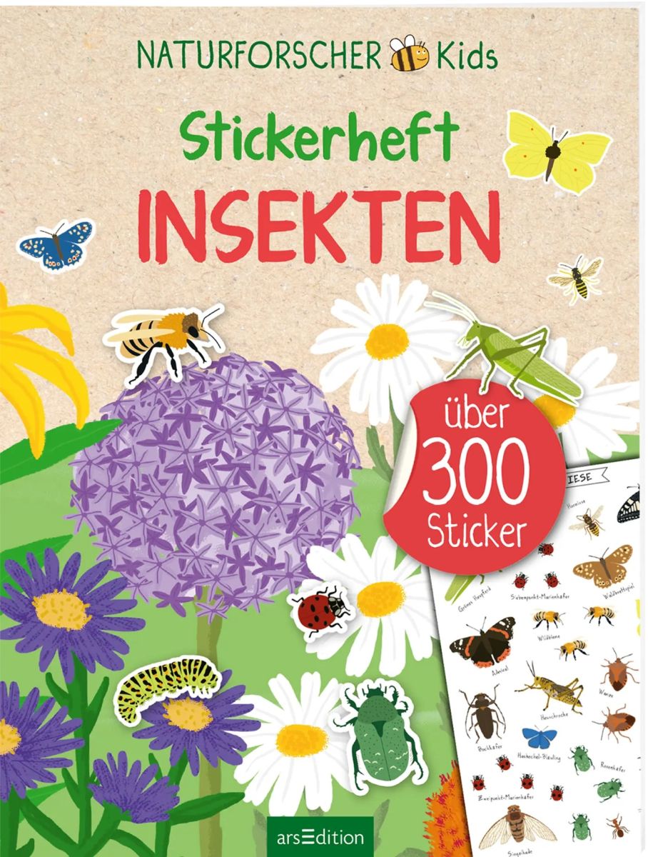 Stickerheft Insekten