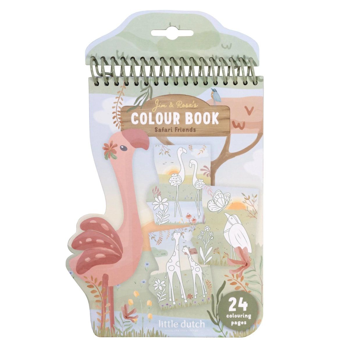 Malbuch Flamingo Safari Friends - Little Dutch