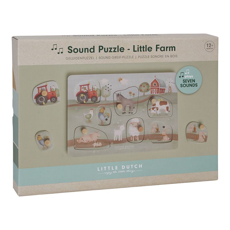 Sound-​Greif-Puzzle Little Farm - Little Dutch