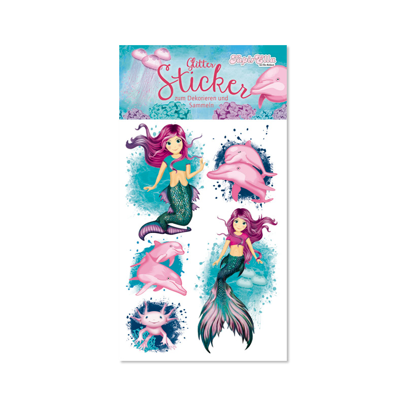 Glitter-Sticker Coralie Meerjungfrau - Lutz Mauder Verlag