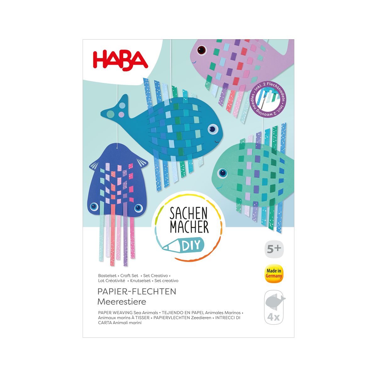 HABA Bastelset - Papier-Weben Meerestiere