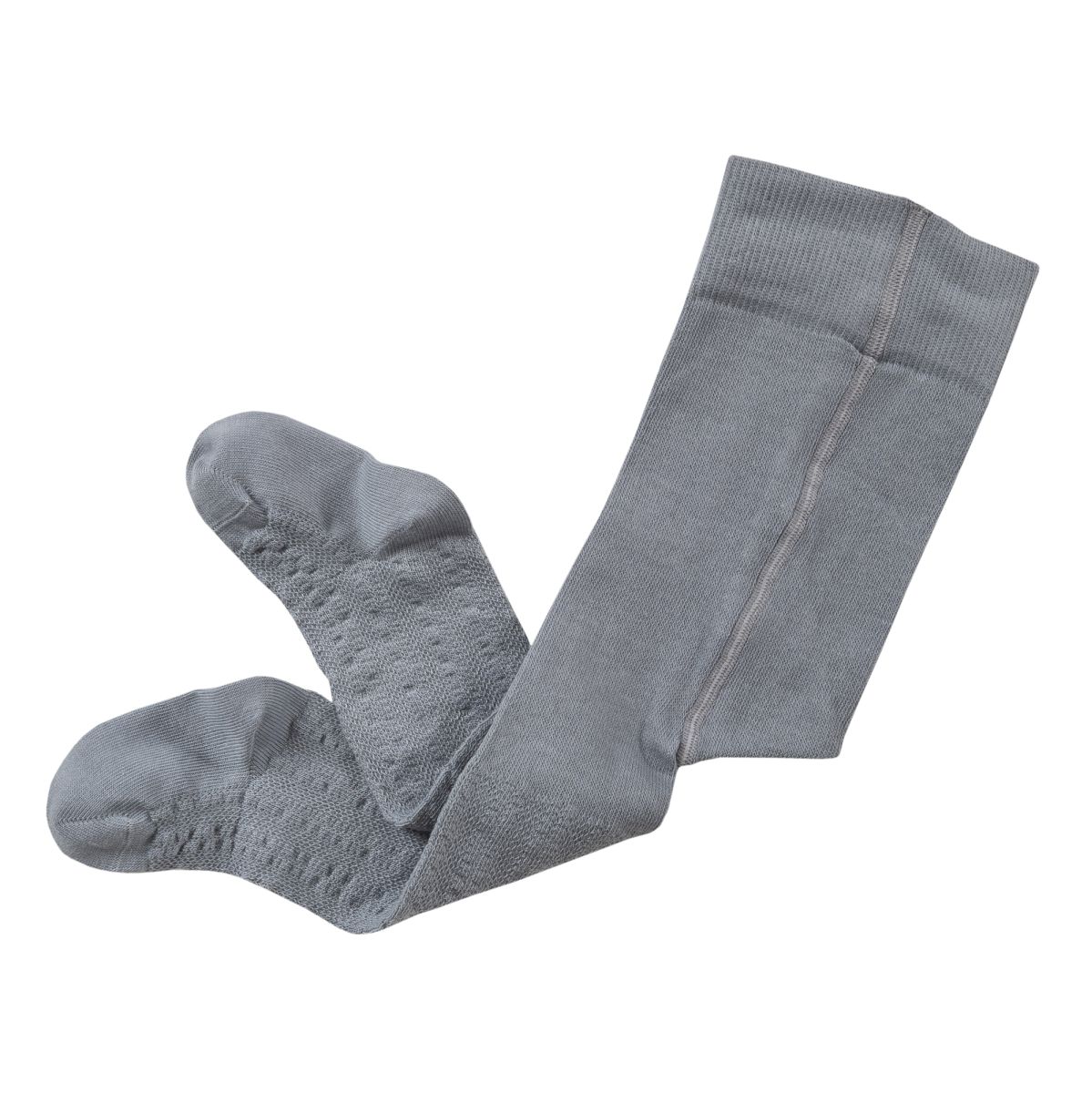 Strumpfhose blaugrau Zopfmuster -  68-74