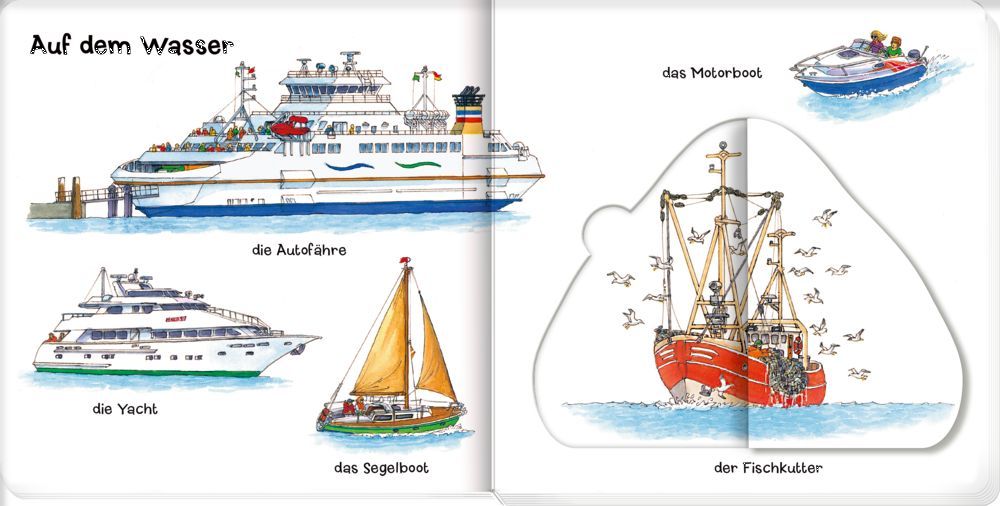 Löschen, baggern, pflügen: Mein Fahrzeuge-Klappenbuch 18M+