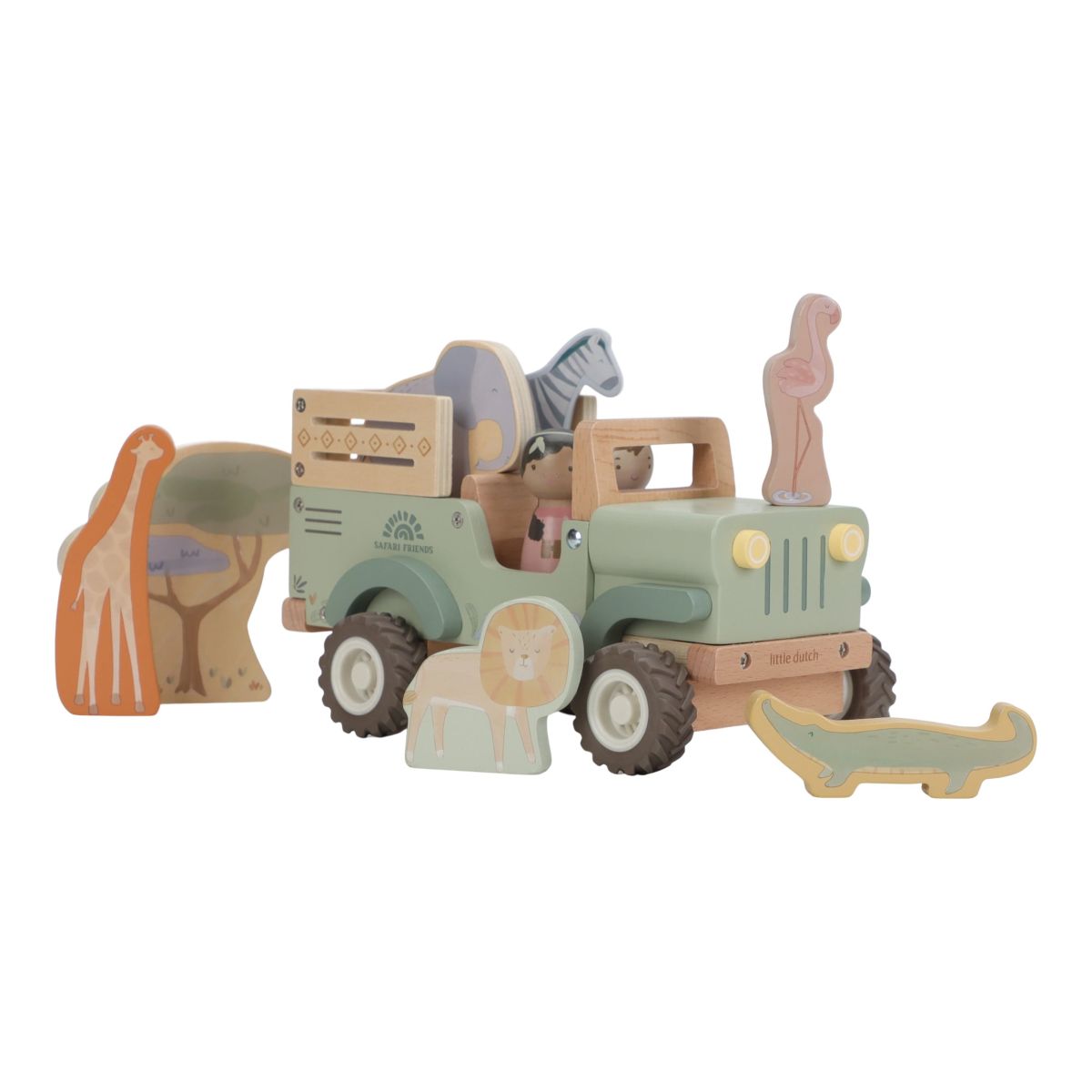 Holz Safari Auto Safari Friends - Little Dutch