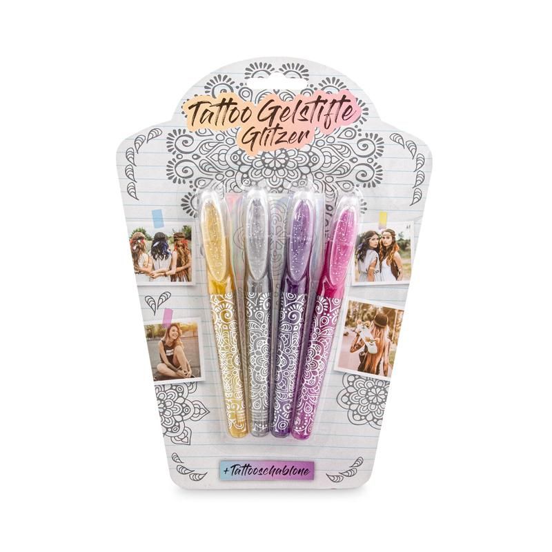 FESTIVAL FEELINGS Tattoo Gelstifte Glitzer (4er-Set)