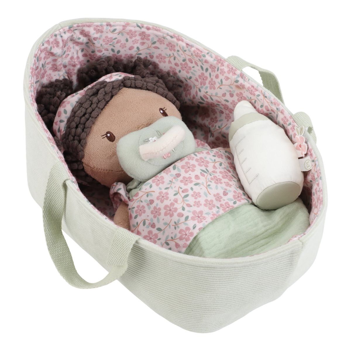 Babypuppe Evi im Körbchen - Little Dutch
