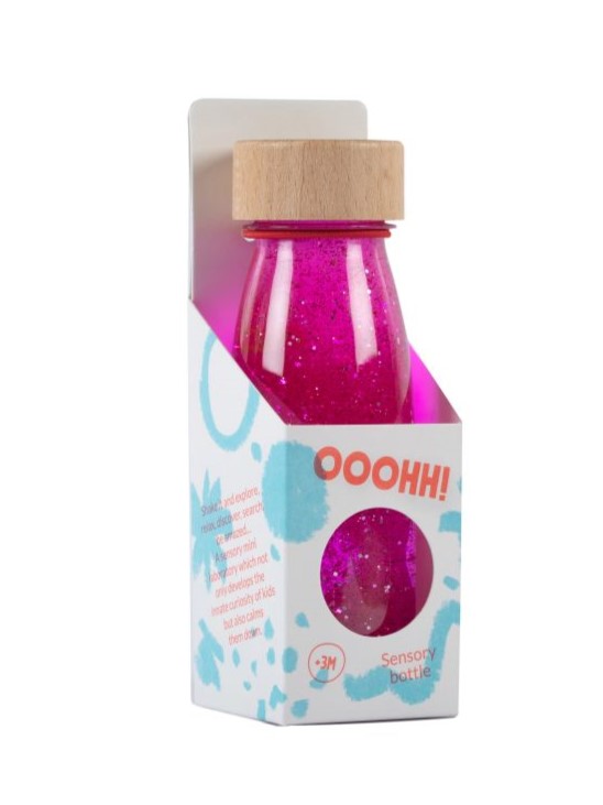 Sensorikflasche "Float" Pink - Petit Boum