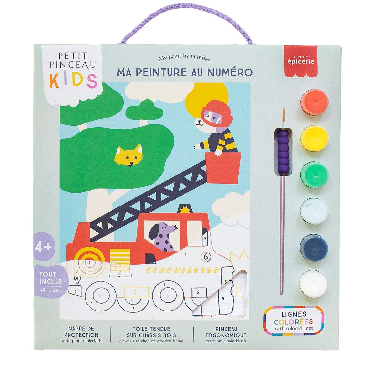 Malen nach Zahlen Set Kids "Feuerwehr" - La Petite Épicerie