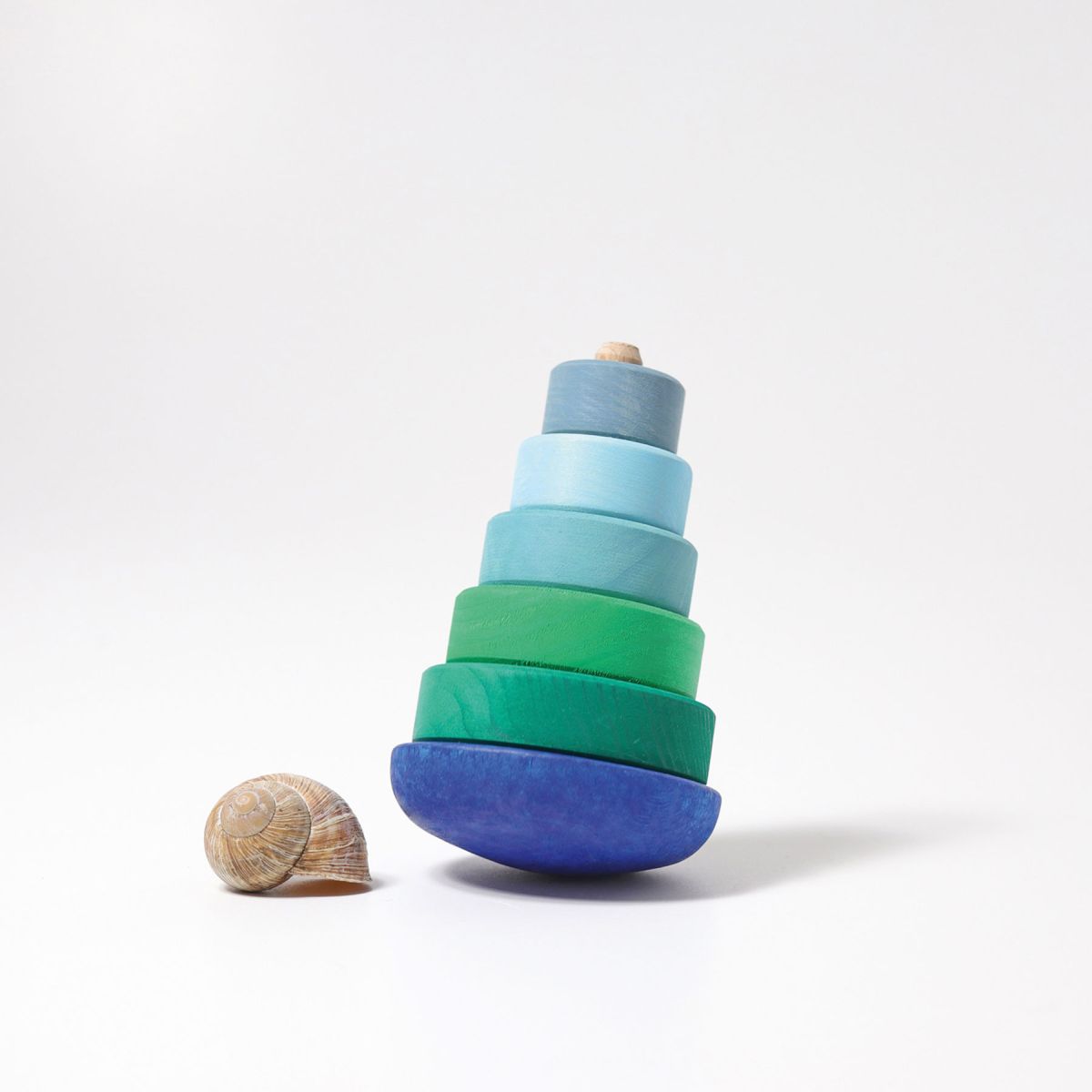 Grimm`s Stehauf Scheibentürmchen Blau 13cm 11012