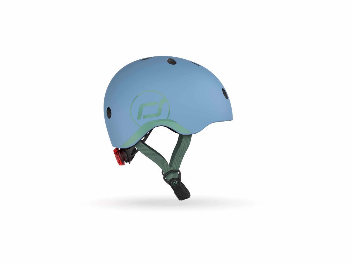 Babyhelm XXS-S steel - blau (45-51cm) - Scoot and Ride