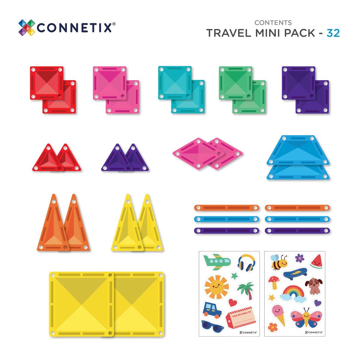 CONNETIX Travel Mini Pack Magnetbausteine 32-teilig