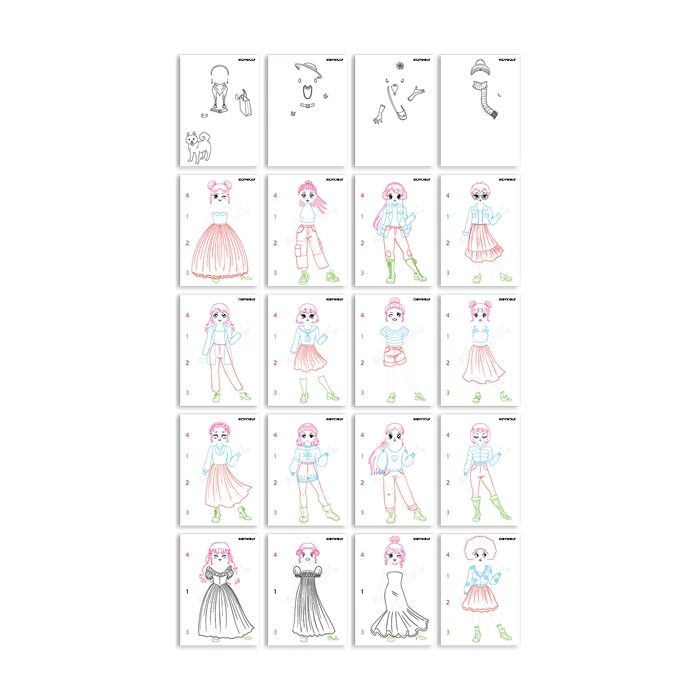 Kidydraw PRO Leuchtende Designtafel rosa "Fashion" - Kidywolf
