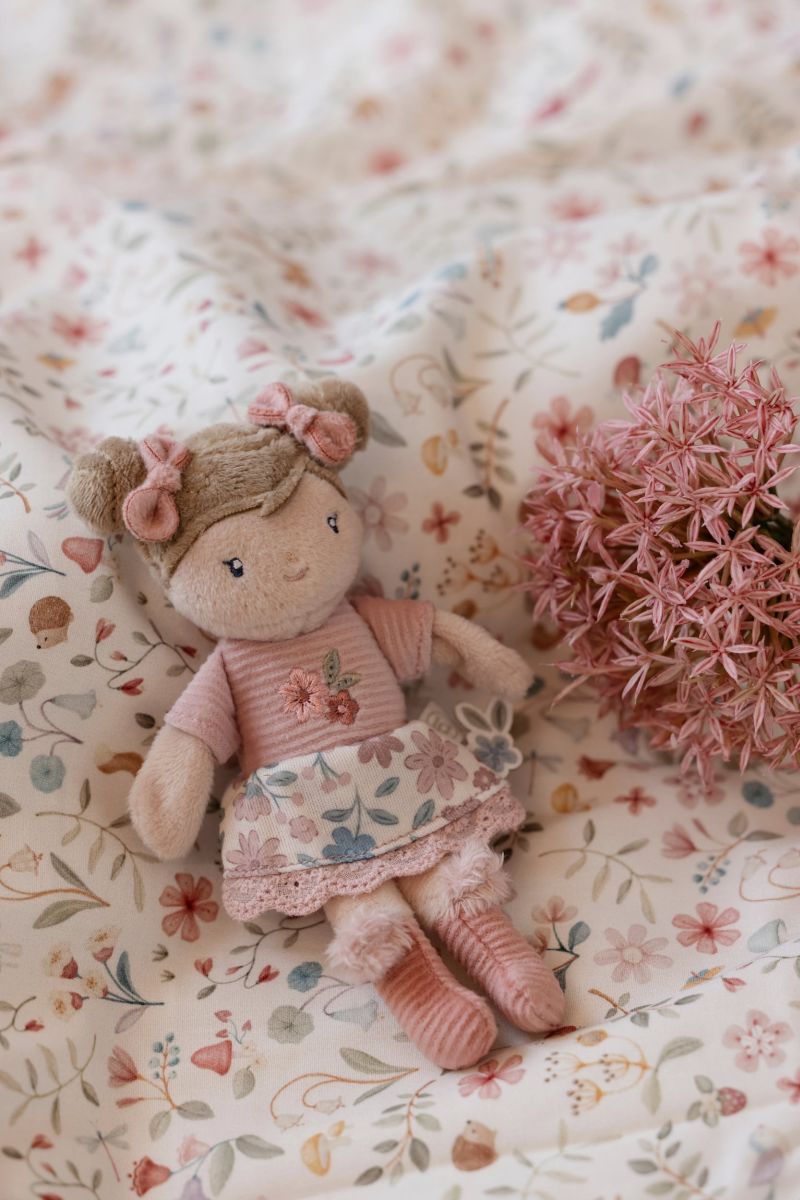 Kuschelpuppe Rosa klein 10cm - Little Dutch